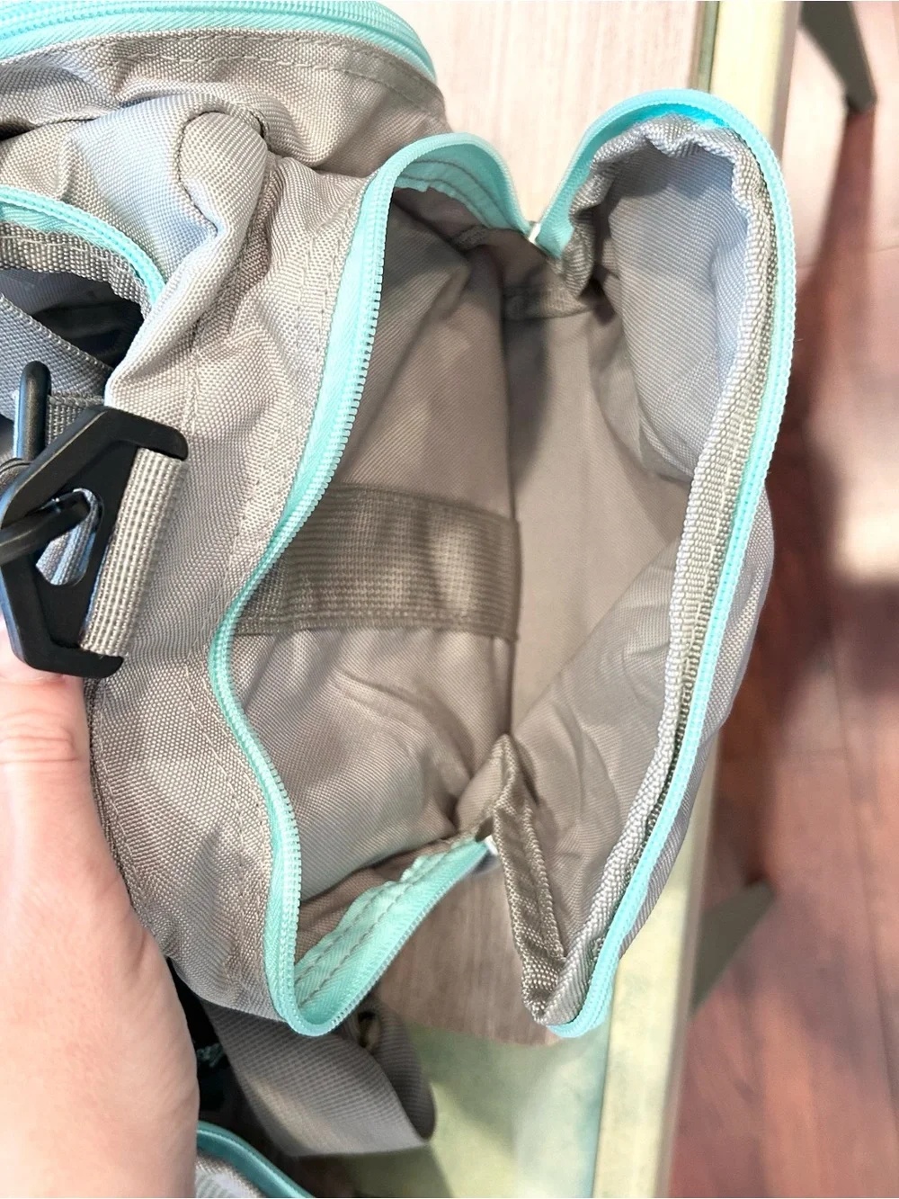 Cabela's Catch-All Gear Bag Gray/Teal Soft Tackle Bag, Range Bag, Small Duffel